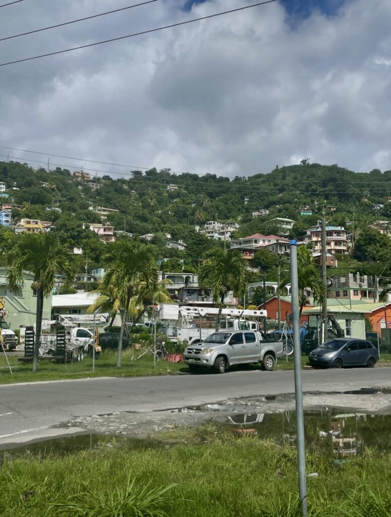 beautiful images of the streets of Dominica and river streams 